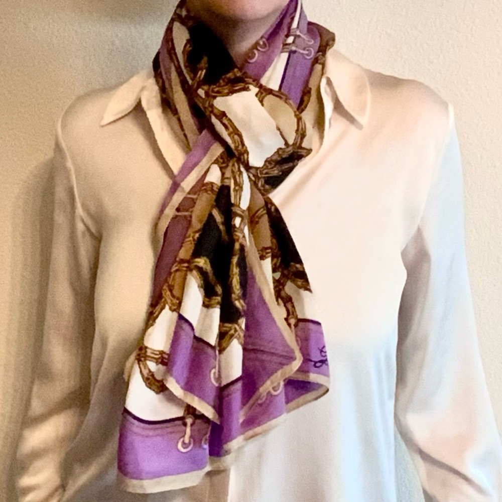 Two beautiful 100%Silk Scarves 
It is a bundle deal.